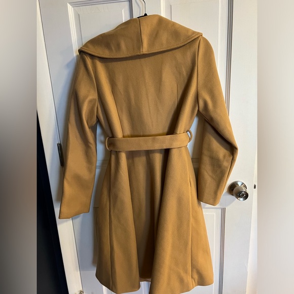 Double Button Belted Overcoat carmel - Picture 3 of 6